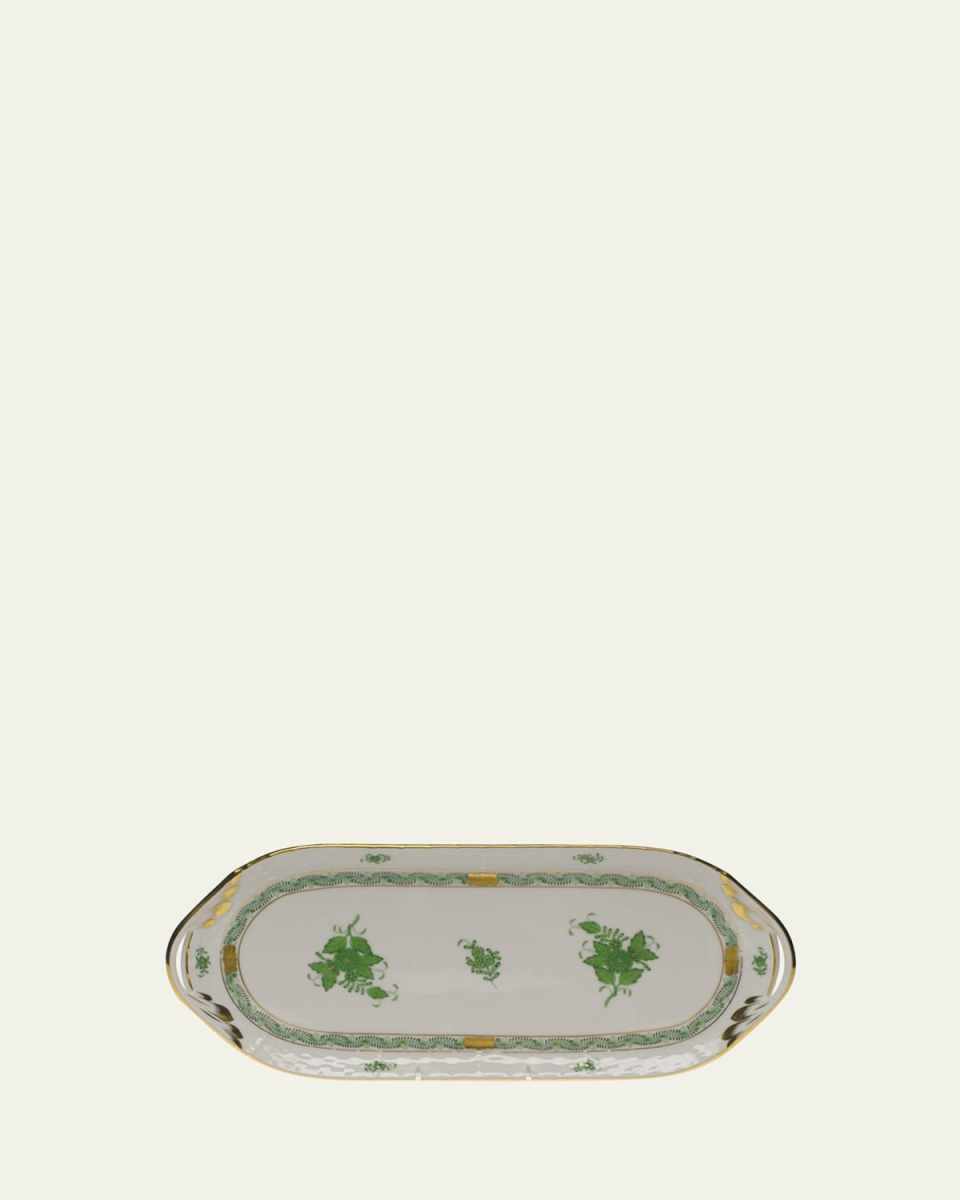 Chinese Bouquet Green Sandwich Tray